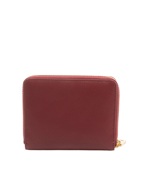 EDA Medium zip-around leather wallet Burgundy - Women’s Wallets