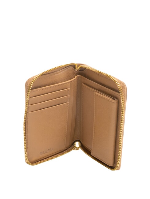 EDA Medium zip-around leather wallet camel - Women’s Wallets