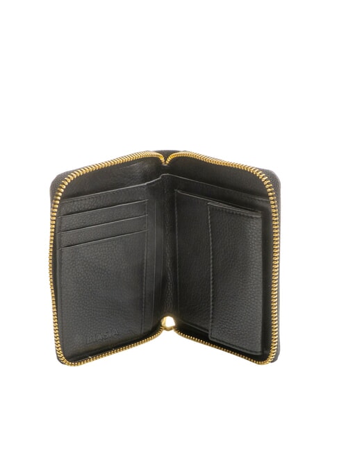 EDA Medium zip-around leather wallet black - Women’s Wallets