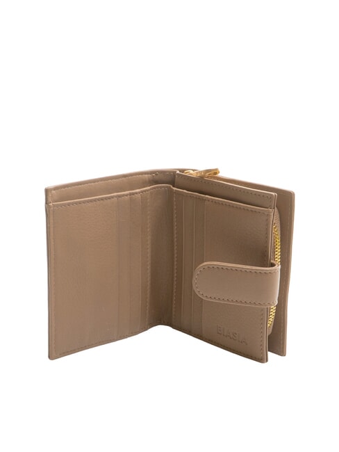 EDA Compact leather wallet taupe - Women’s Wallets