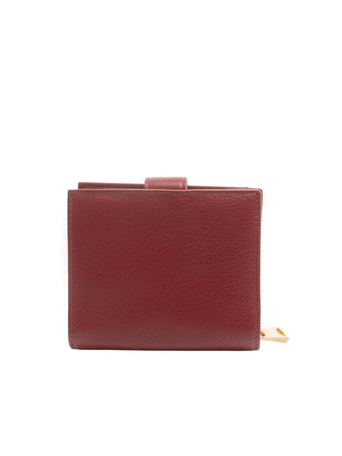 EDA Compact leather wallet Burgundy - Women’s Wallets