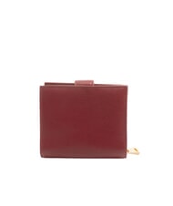 BIASIA EDA Compact leather wallet Burgundy - Women’s Wallets - 4