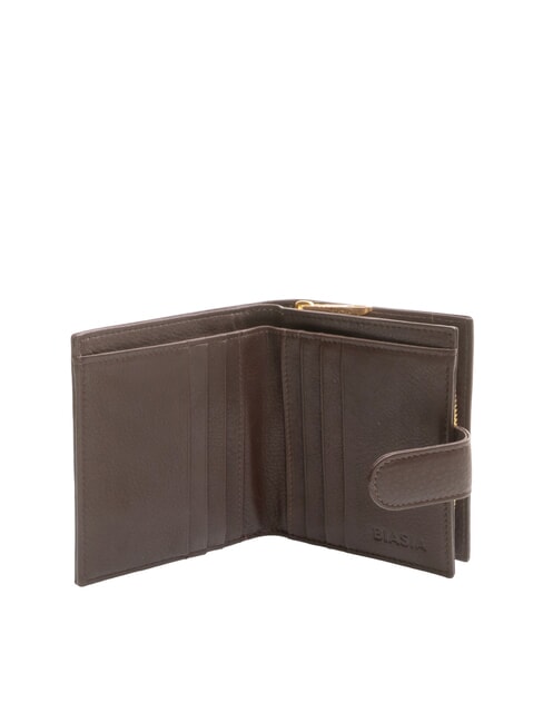 EDA Compact leather wallet dark - Women’s Wallets