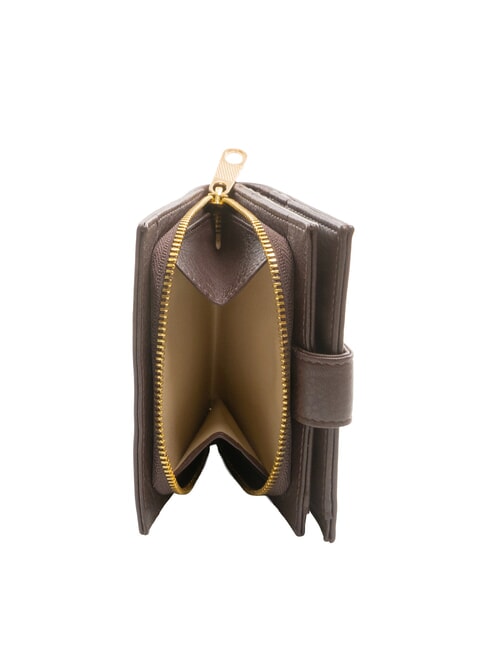 EDA Compact leather wallet dark - Women’s Wallets