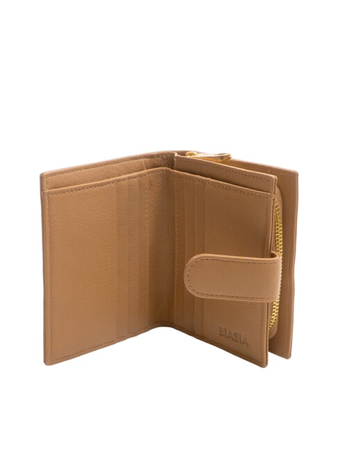 EDA Compact leather wallet camel - Women’s Wallets