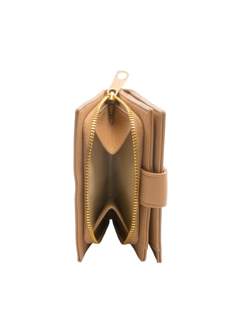 EDA Compact leather wallet camel - Women’s Wallets