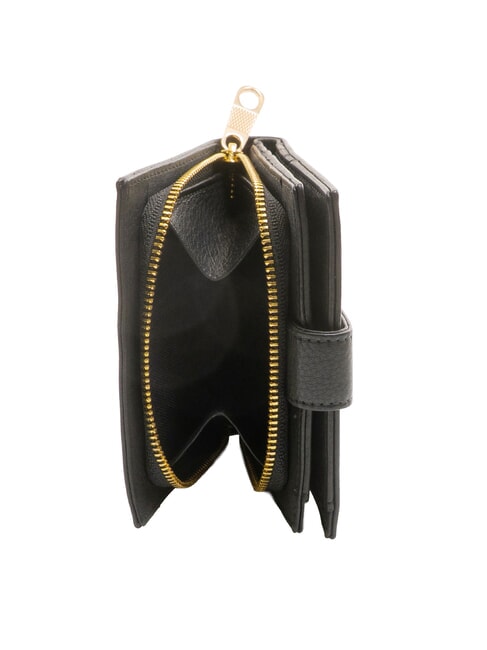 EDA Compact leather wallet black - Women’s Wallets