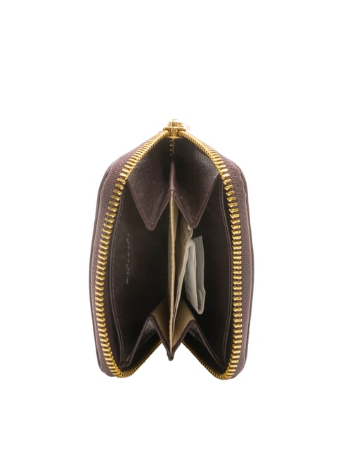 EDA Small zip-around leather wallet prune - Women’s Wallets