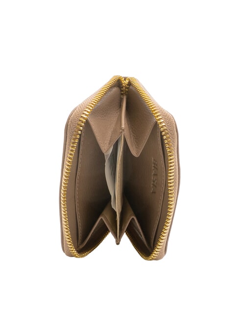 EDA Small zip-around leather wallet taupe - Women’s Wallets