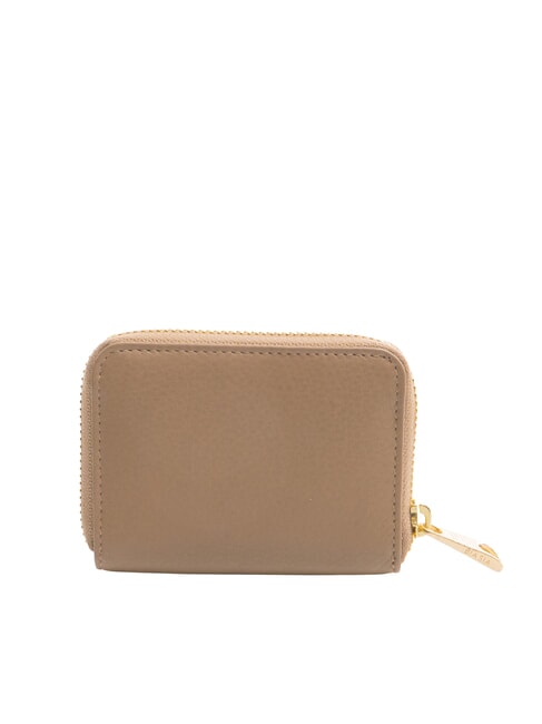 EDA Small zip-around leather wallet taupe - Women’s Wallets