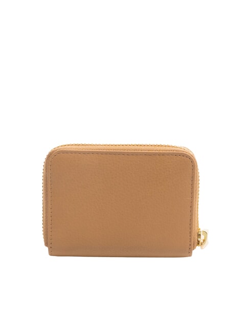 EDA Small zip-around leather wallet camel - Women’s Wallets