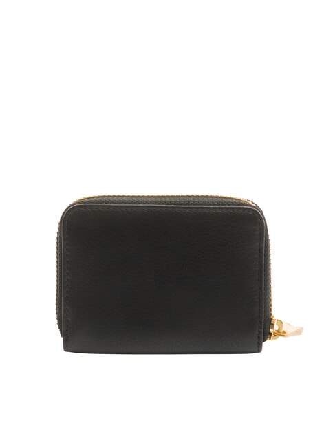 EDA Small zip-around leather wallet black - Women’s Wallets