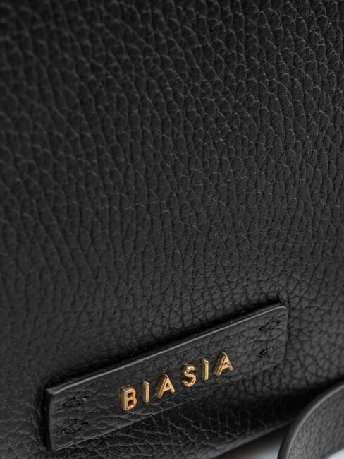 CRUSH Leather handbag with shoulder strap black - Women’s Bags