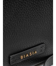 BIASIA CRUSH Leather handbag with shoulder strap black - Women’s Bags - 3