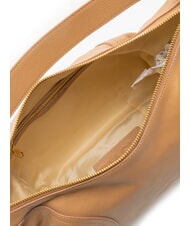 BIASIA WEAVE Leather hobo bag camel - Women’s Bags - 5