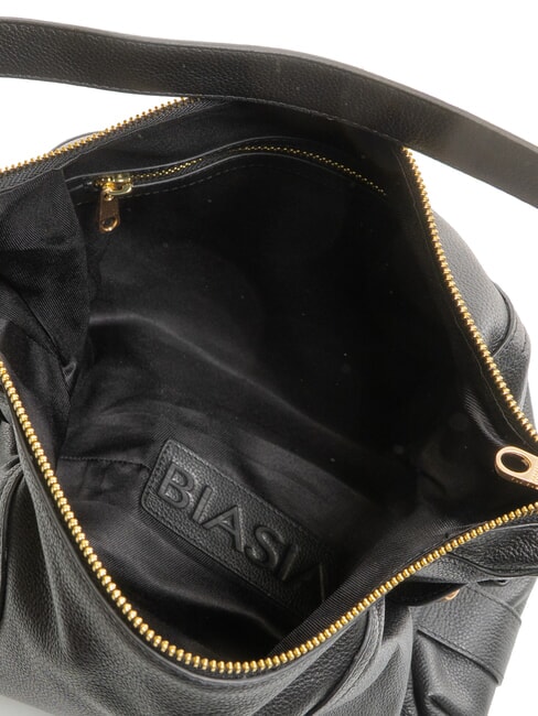 WEAVE Leather hobo bag black - Women’s Bags
