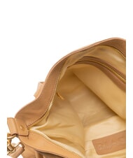 BIASIA WEAVE Leather shopping bag with shoulder strap camel - Women’s Bags - 4