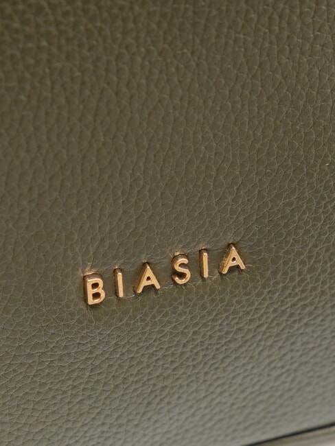 NOVEAU Leather shoulder bag with shoulder strap moss - Women’s Bags