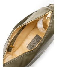 BIASIA NOVEAU Leather shoulder bag with shoulder strap moss - Women’s Bags - 5
