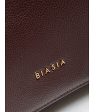 BIASIA NOVEAU Leather shoulder bag with flap prune - Women&rsquo;s Bags - 3