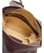 BIASIA NOVEAU Leather shoulder bag with flap prune - Women&rsquo;s Bags - 5