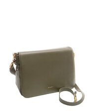 BIASIA NOVEAU Leather shoulder bag with flap moss - Women’s Bags - 2