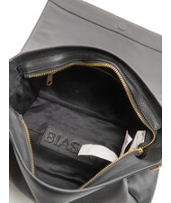 BIASIA NOVEAU Leather shoulder bag with flap black - Women’s Bags - 5