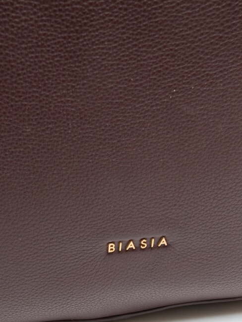 NOVEAU Leather shoulder bag prune - Women’s Bags