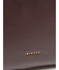 BIASIA NOVEAU Leather shoulder bag prune - Women’s Bags - 3