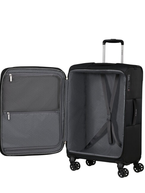 BASE BREEZE Medium Trolley BLACK - Semi-rigid Trolley Cases