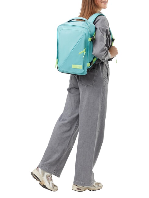 TAKE2CABIN S/M Underseater backpack ok Vueling dusty turquoise/lime - Backpacks & School and Leisure