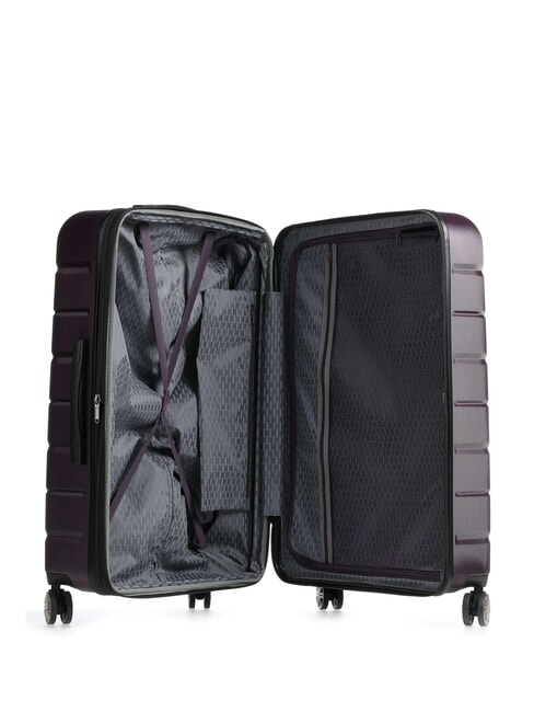 AIR ARMOUR Large size trolley, expandable purple - Rigid Trolley Cases