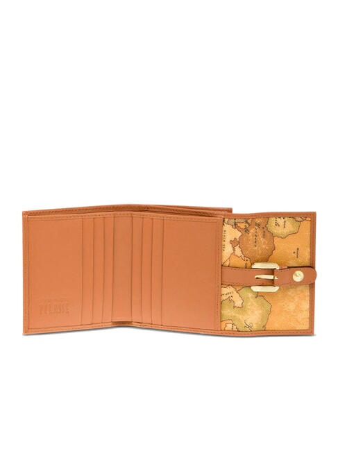 GEO CLASSIC Small wallet with buckle NATURAL - Women’s Wallets