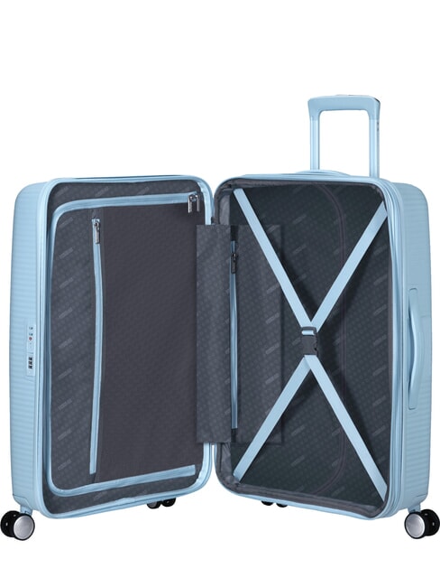 SOUNDBOX SPINNER Medium trolley, expandable PASTEL BLUE - Rigid Trolley Cases