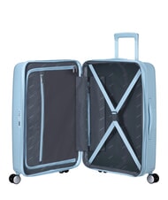 AMERICAN TOURISTER SOUNDBOX SPINNER Medium trolley, expandable PASTEL BLUE - Rigid Trolley Cases - 2