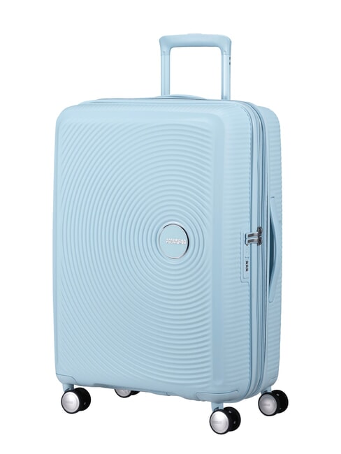 SOUNDBOX SPINNER Medium trolley, expandable PASTEL BLUE - Rigid Trolley Cases