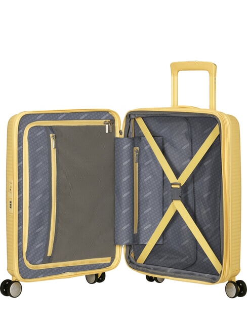 Trolley SOINDBOX line, hand baggage, expandable pastel yellow - Hand luggage