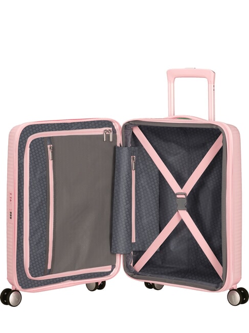 Trolley SOINDBOX line, hand baggage, expandable pastel pink - Hand luggage