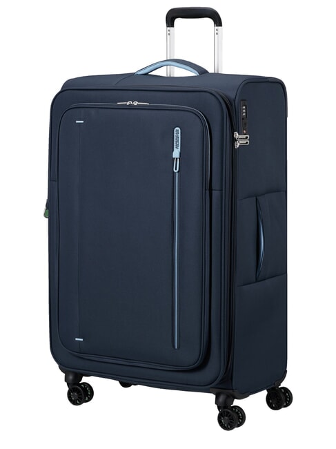 CLOUDRIDER Large, expandable trolley sky navy - Semi-rigid Trolley Cases