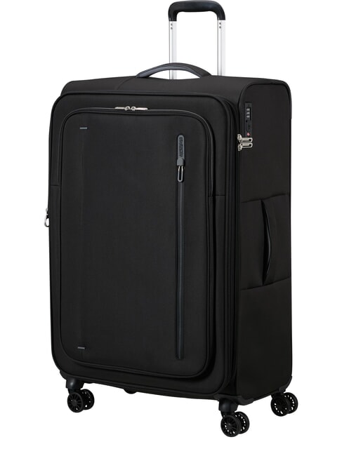 CLOUDRIDER Large, expandable trolley Jetblack - Semi-rigid Trolley Cases