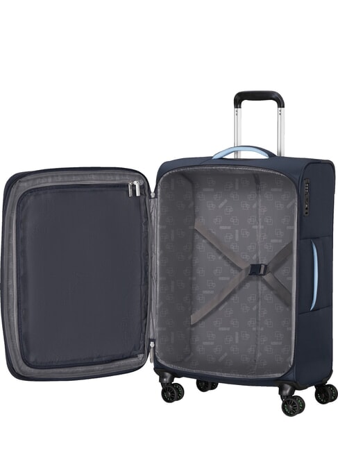 CLOUDRIDER Large Expandable Trolley sky navy - Semi-rigid Trolley Cases