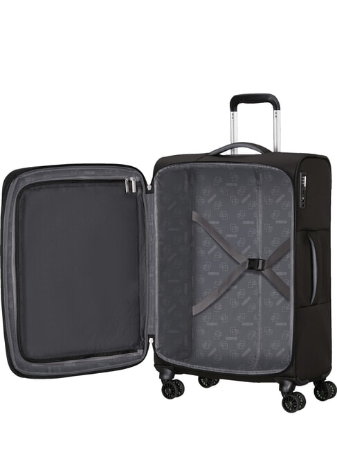 CLOUDRIDER Large Expandable Trolley Jetblack - Semi-rigid Trolley Cases