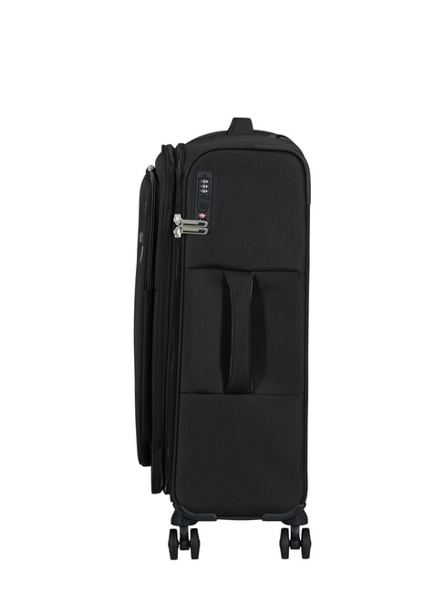CLOUDRIDER Large Expandable Trolley Jetblack - Semi-rigid Trolley Cases