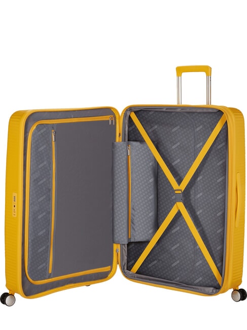 SOUNDBOX Extra Large, Expandable Trolley goldenyellow - Rigid Trolley Cases