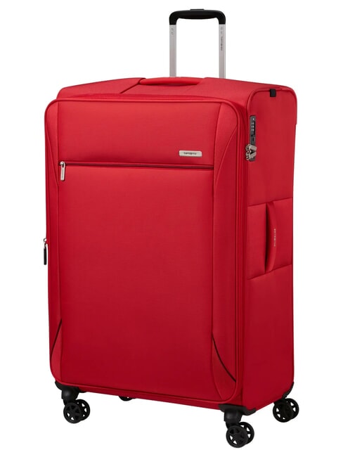 BASE BREEZE Extra Large, Expandable Trolley RED - Semi-rigid Trolley Cases