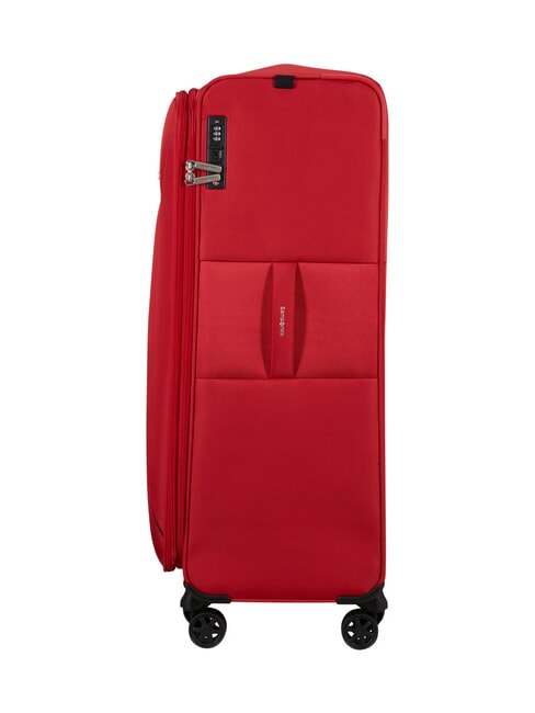 BASE BREEZE Extra Large, Expandable Trolley RED - Semi-rigid Trolley Cases