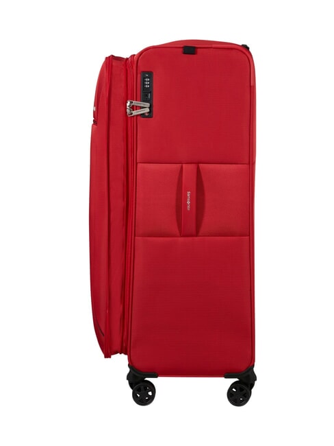 BASE BREEZE Extra Large, Expandable Trolley RED - Semi-rigid Trolley Cases