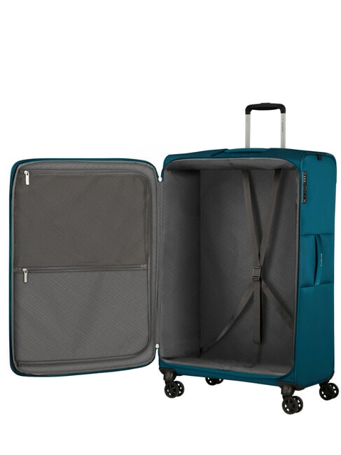 BASE BREEZE Extra Large, Expandable Trolley petrolblue - Semi-rigid Trolley Cases