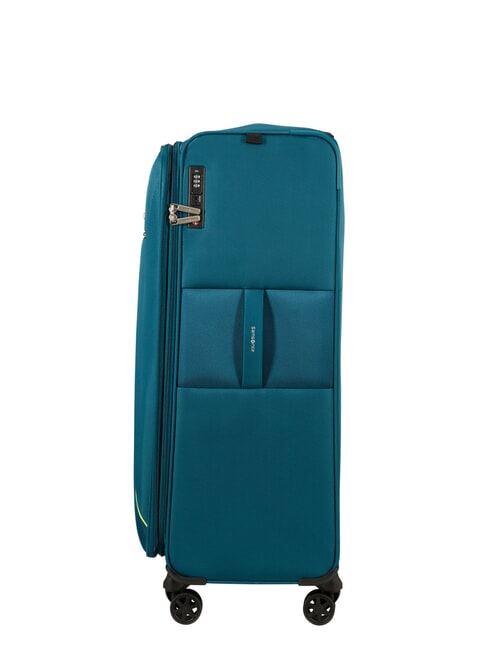 BASE BREEZE Extra Large, Expandable Trolley petrolblue - Semi-rigid Trolley Cases