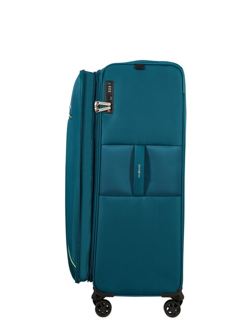 BASE BREEZE Extra Large, Expandable Trolley petrolblue - Semi-rigid Trolley Cases
